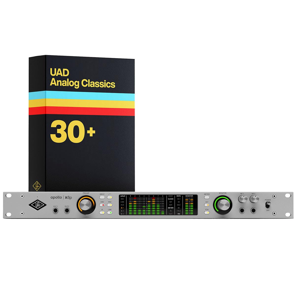 Amazon.com: Universal Audio Apollo x8p Gen 2 with UAD Analog
